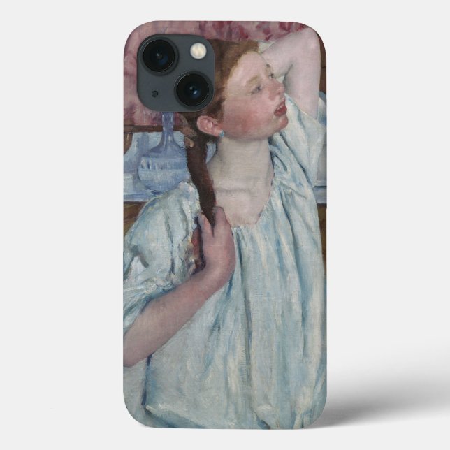 Coques Case-Mate iPhone Fille s'chargeant des ses cheveux, 1886 (huile sur (Verso)