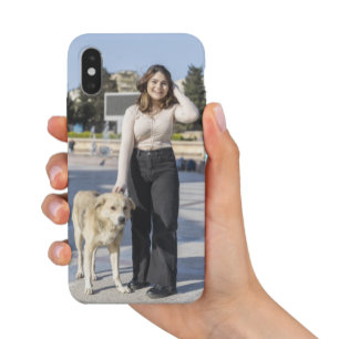 Case-Mate iPhone Case Fille souriante personnalisée avec chien de compag