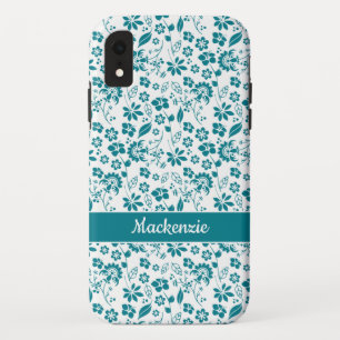 Case-Mate iPhone Case Fille Turquoise Turquoise Tropical Floral