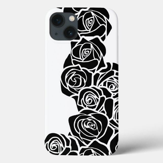 Coques Case-Mate iPhone Fille Vintage rose noire (Verso)
