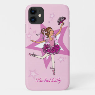 Case-Mate iPhone Case Filles ballerine cheveux foncés nommé