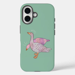 Coque Pour iPhone 16 Filles d'oies Duo d'oies de l'art folklorique fa