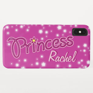 Coque Pour iPhone XS Max Filles nommées princesse star violet rose