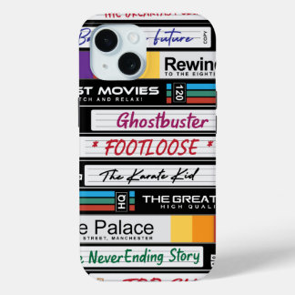 Coque Pour iPhone 15 Films rétros VHS 80