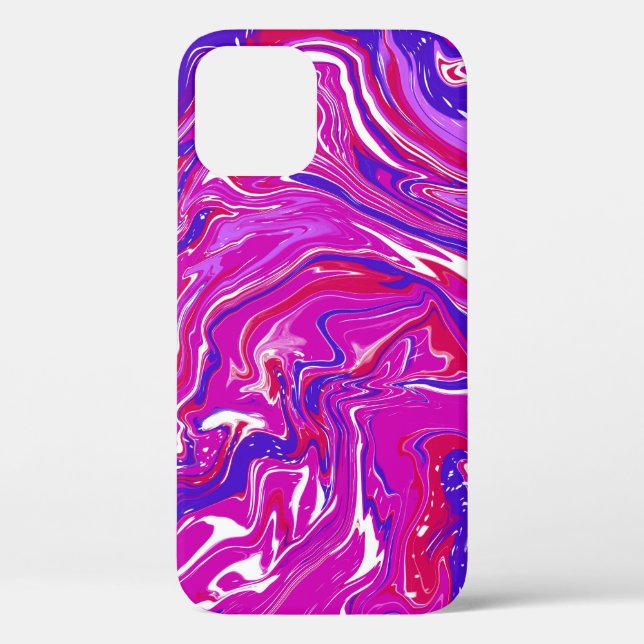 Coques Case-Mate iPhone Fils de marbre rose et violet (Verso)