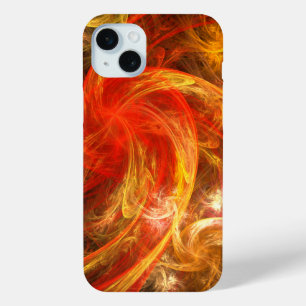 Coque iPhone 15 Mini Firestorm Nova Art Abstrait