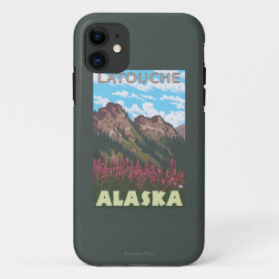 Case-Mate iPhone Case Fireweed et montagnes - Latouche, Alaska