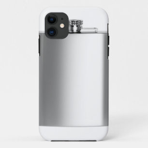 Coque iPhone 11 Flacon de hanche d'acier inoxydable