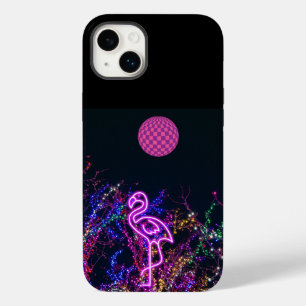 Coque Pour iPhone 14 Plus Flamant rose à la soirée dansante. Coque-coque iph