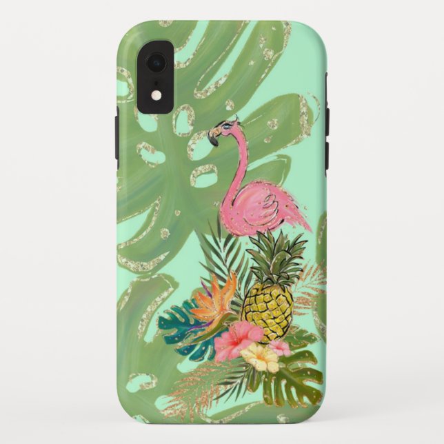 Coques Case-Mate iPhone Flamant rose Coque-coque iphone-maté (Dos)