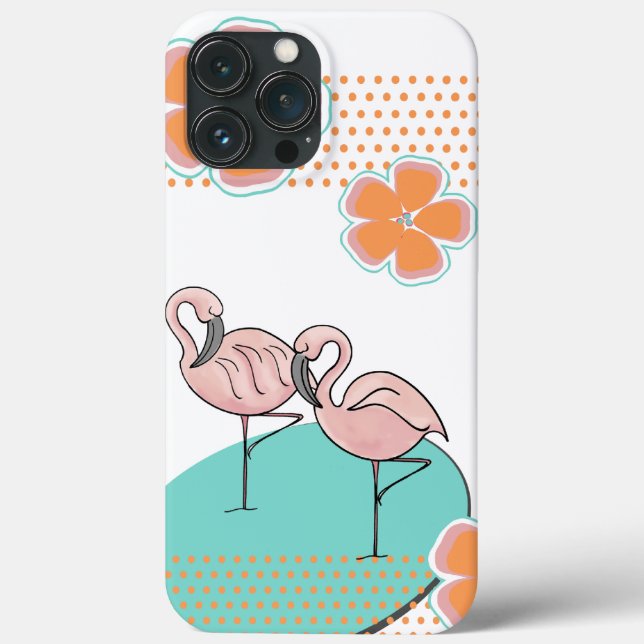 Coques Case-Mate iPhone Flamant rose côté piscine (Verso)