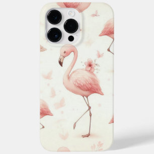 Coque Pour Pour iPhone 14 Pro Max Flamant rose coupé