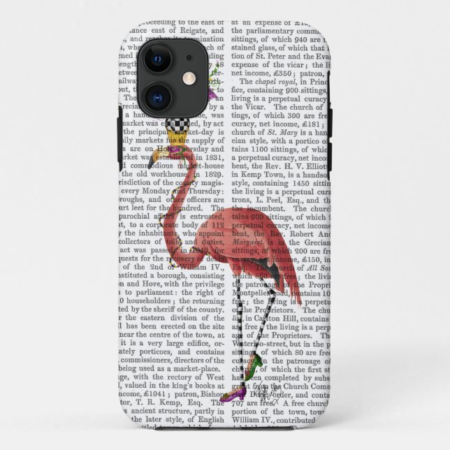 Coques Case-Mate iPhone Flamant rose de mardi gras plein (Dos)