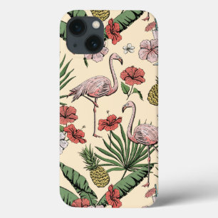 Case-Mate iPhone Case Flamant rose floral hawaïen coloré rose