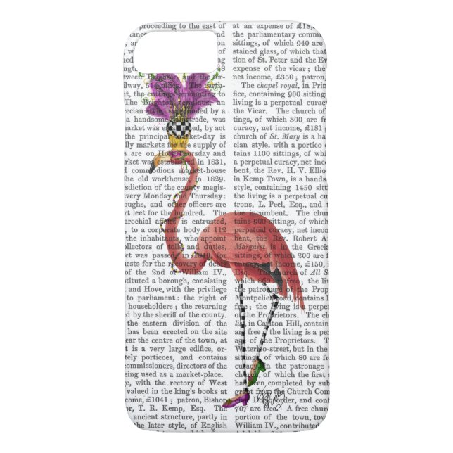 Coques Case-Mate iPhone Flamant rose Mardi Gras Complet (Dos)