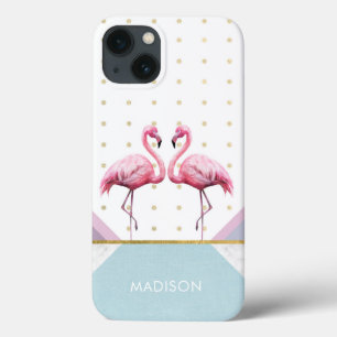 Case-Mate iPhone Case Flamant rose moderne tendance Pink Girly Nom