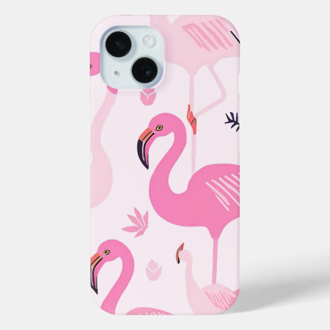 Coques Case-Mate iPhone Flamant rose rose (Verso)