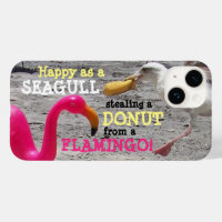 Flamant rose rose Mouette Plage Humour de vacance
