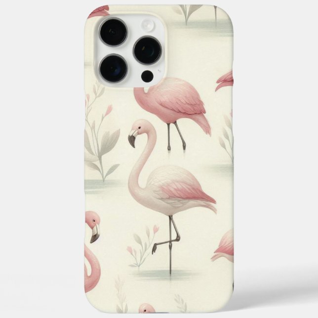 Coques Case-Mate iPhone Flamant rose soigné (Verso)