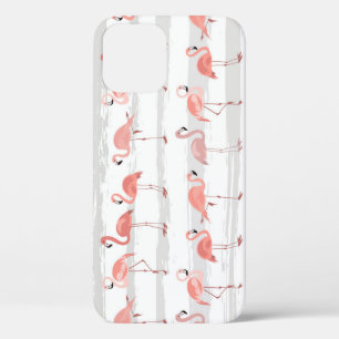 Case-Mate iPhone Case Flamant rose tropical Blue Stripes Motif