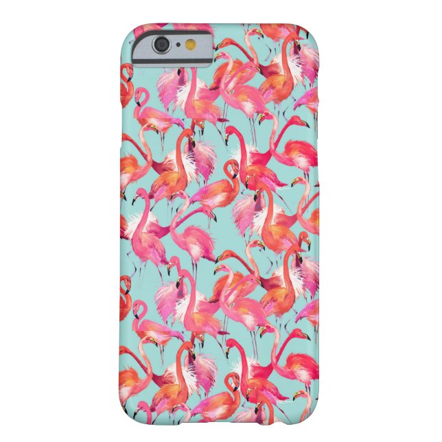 Coques Case-Mate iPhone Flamants roses d'aquarelle recueillis (Dos)