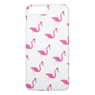 Coque iPhone 7 Plus Flamants roses de vacances iPhone 7 en blanc