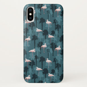 Etui iPhone Case-Mate Flamants roses en pastel sur Teal