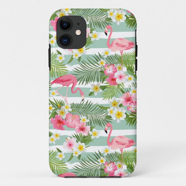 Coques Case-Mate iPhone Flamants roses Et Grèves (Dos)