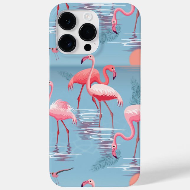 COQUES Case-Mate iPhone FLAMANTS ROSES MOTIF 1 (Verso)