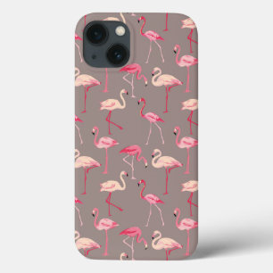 Coques Pour iPhone Flamants roses rétro