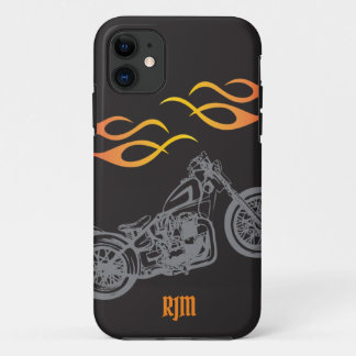 Case-Mate iPhone Case Flames de moto et de moto orange