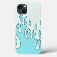 Flamme bleu clair