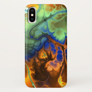 Coque iPhone X Flamme fractale
