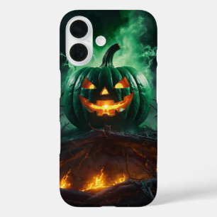 Coque Pour iPhone 16 Flamme Jack-o’-Lanterne