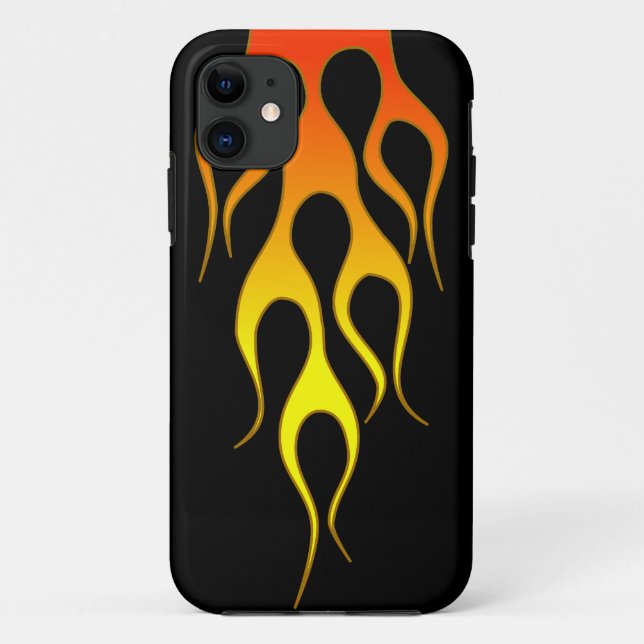 Coques Case-Mate iPhone Flamme orange (Dos)
