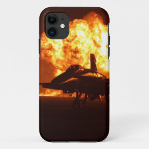 Coque iPhone 11 Flammes Jet Fighter
