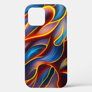 Case-Mate iPhone Case Flammes rouges bleues Abstraites