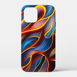 Case-Mate iPhone Case Flammes rouges bleues Abstraites