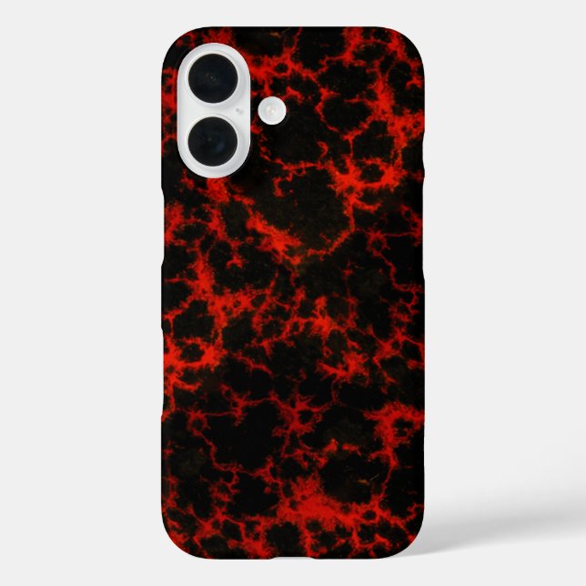 Coques Case-Mate iPhone Flammes rouges et noires (Verso)