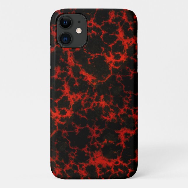 Coques Case-Mate iPhone Flammes rouges et noires d'énergie (Dos)
