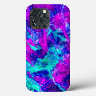 Case-Mate iPhone Case Flammes Turquoises et roses Abstraites