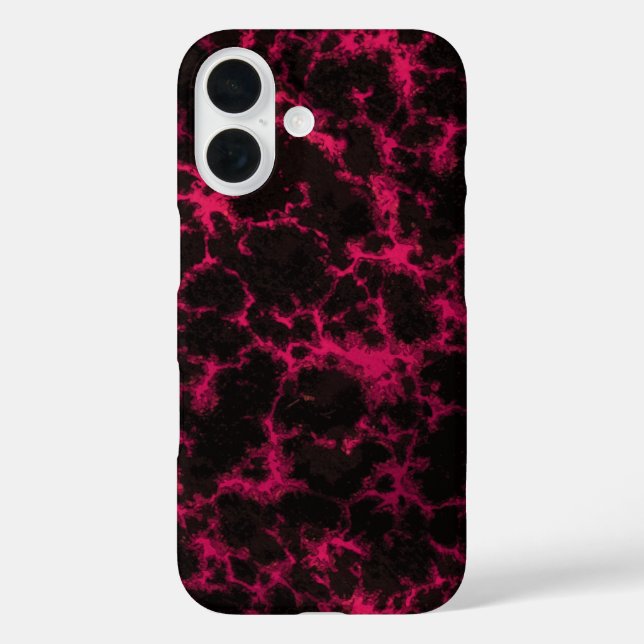 Coques Case-Mate iPhone Flammes vives tachetées de rose et de noir (Verso)