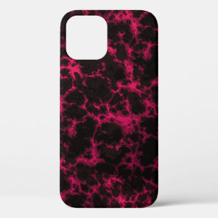 Coques Pour iPhone Flammes vives tachetées rose et noir