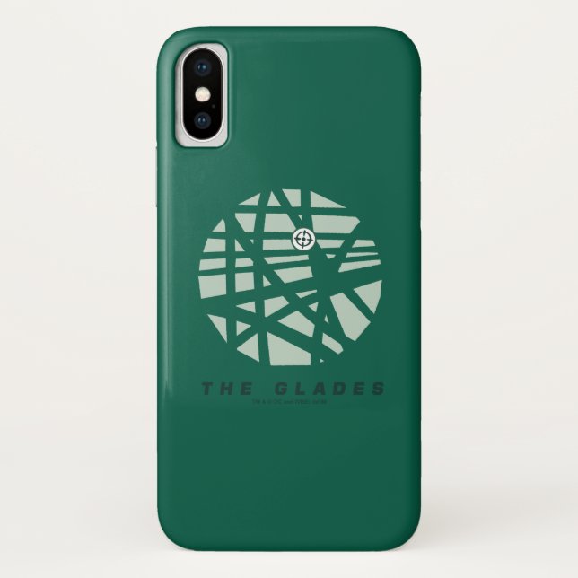 Coques Case-Mate iPhone Flèche | Carte de la ville de Glades (Dos)