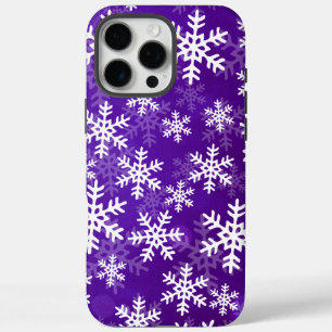 iPhone 16 Pro Max Case Flèche de neige violette et blanche