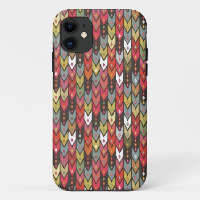 Coques Case-Mate iPhone flèche d'ikat de knit de plage (Dos)