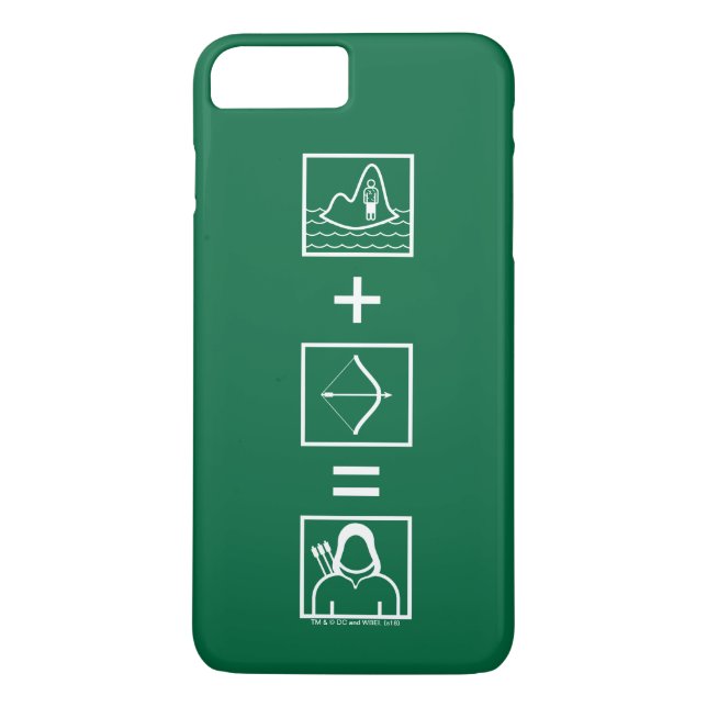 Coques Case-Mate iPhone Flèche | Équation de flèche verte (Dos)