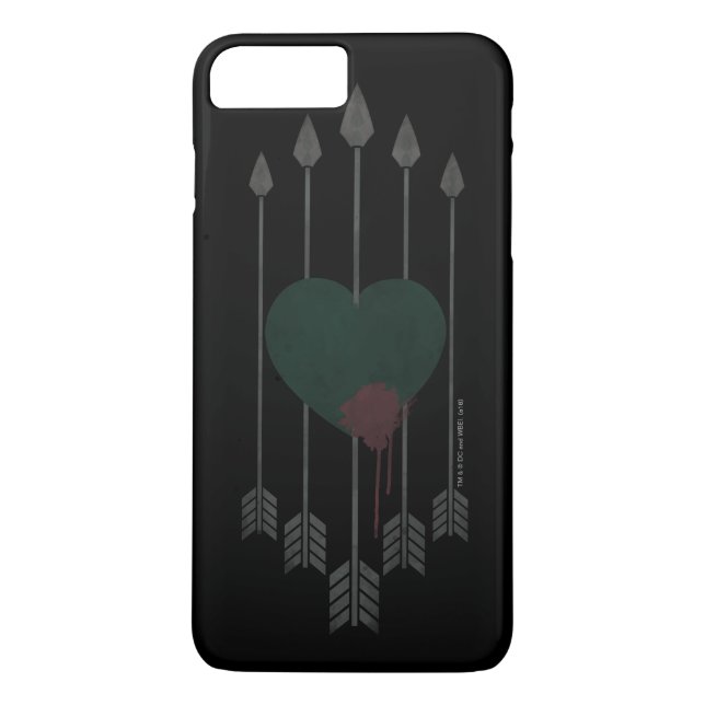 Coques Case-Mate iPhone Flèche | Flèches percutées dans le coeur (Dos)