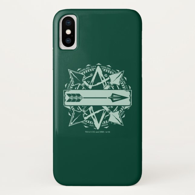 Coques Case-Mate iPhone Flèche | Insigne de flèche de la ville de Starling (Dos)