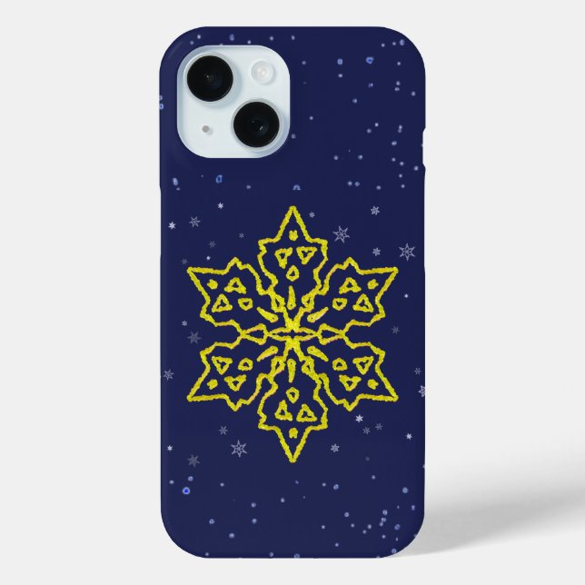 Coques Case-Mate iPhone Flèche-neige en or (Verso)